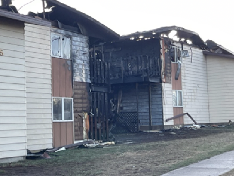 Apartment Fire exterior